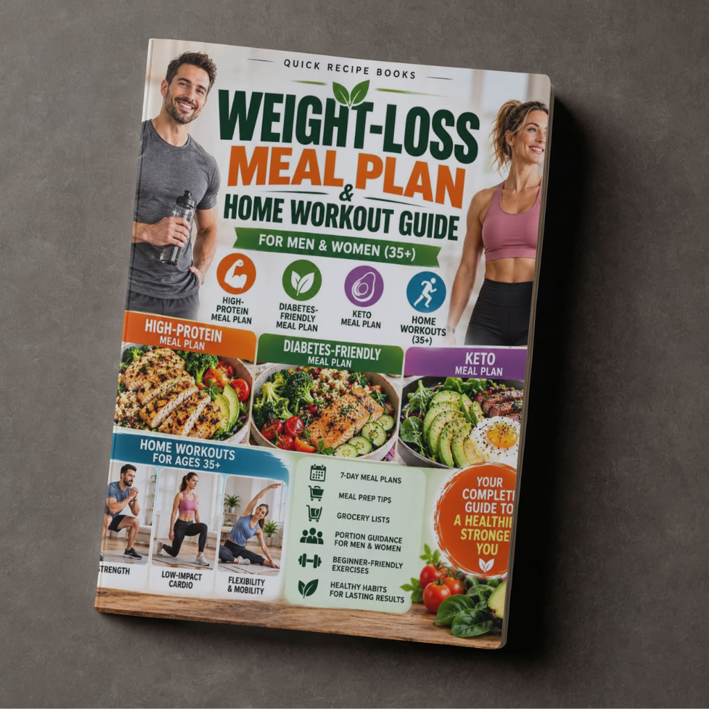 Weight-Loss Meal Plan & Home Workout Guide – Recipe Books
