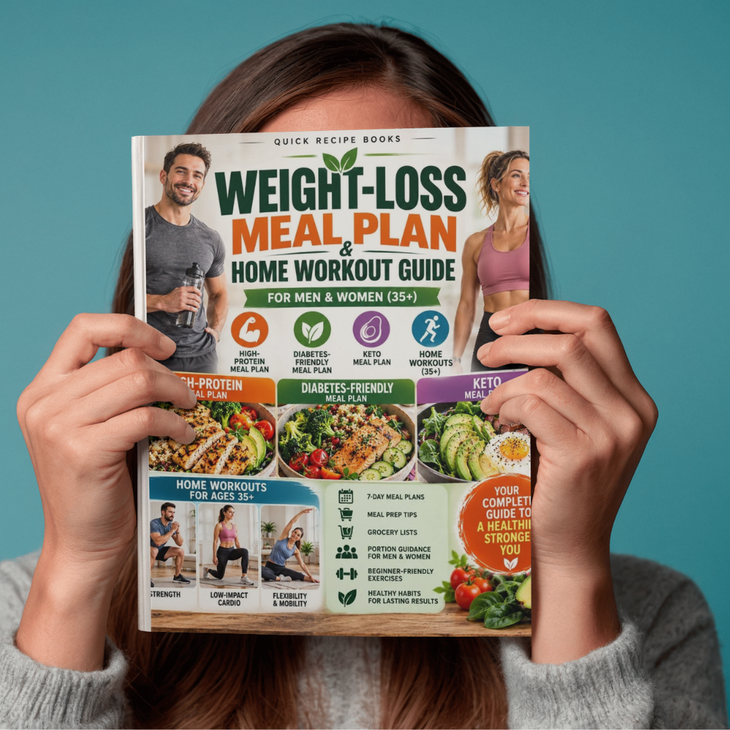 Weight-Loss Meal Plan & Home Workout Guide – Recipe Books